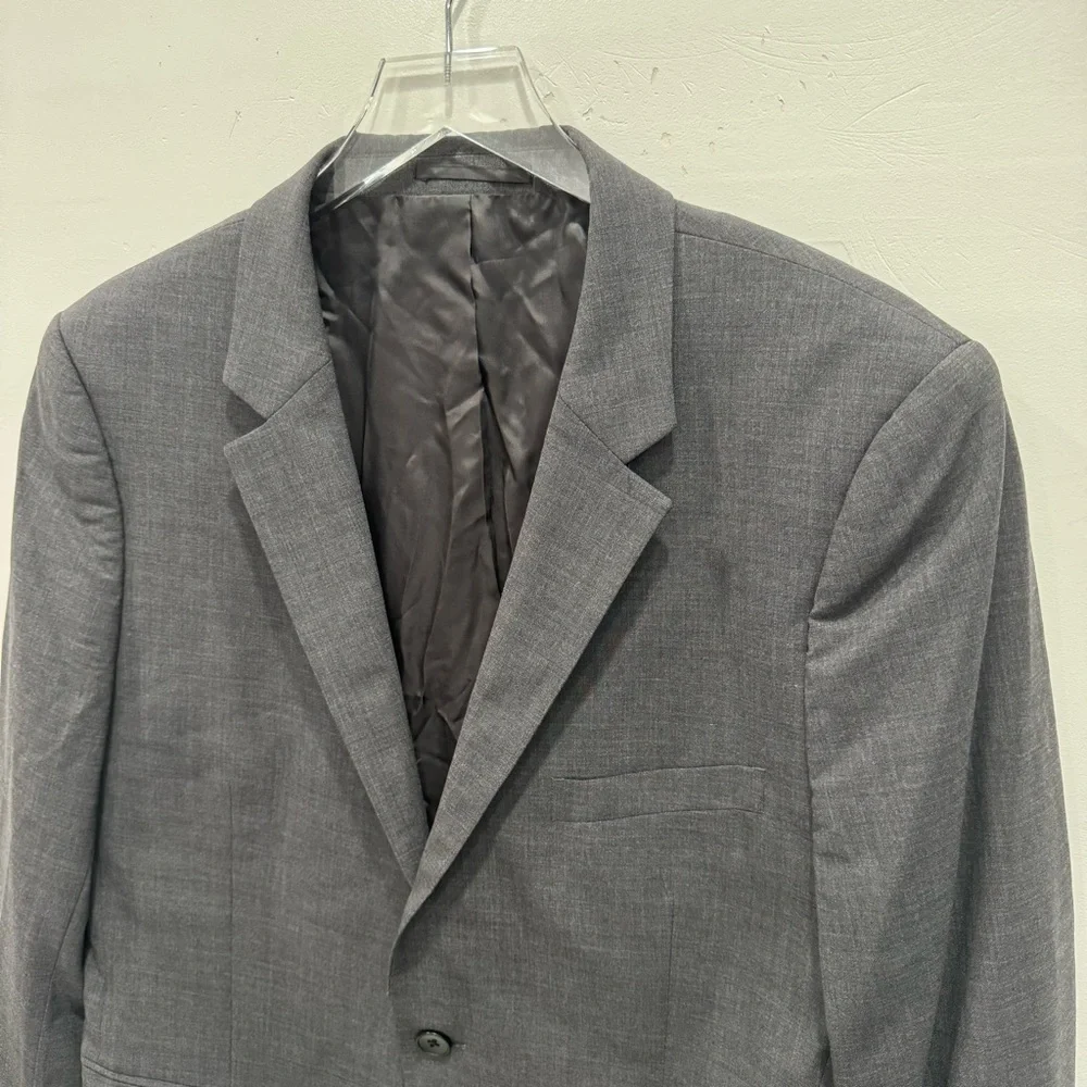 Theory Sport Jacker Blazer Dark Grey Wool 42 Short 2-Button